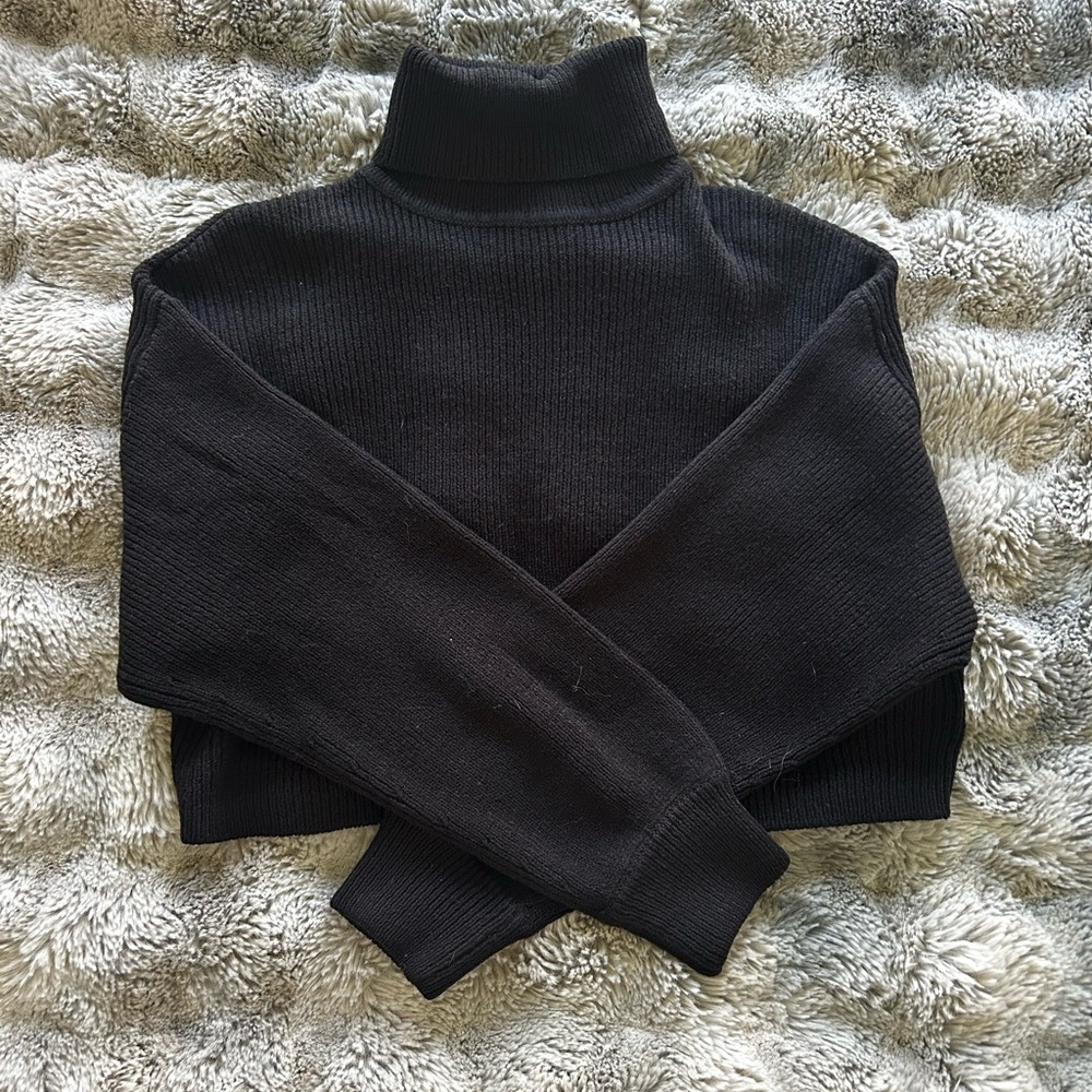 Black Turtleneck Sweater